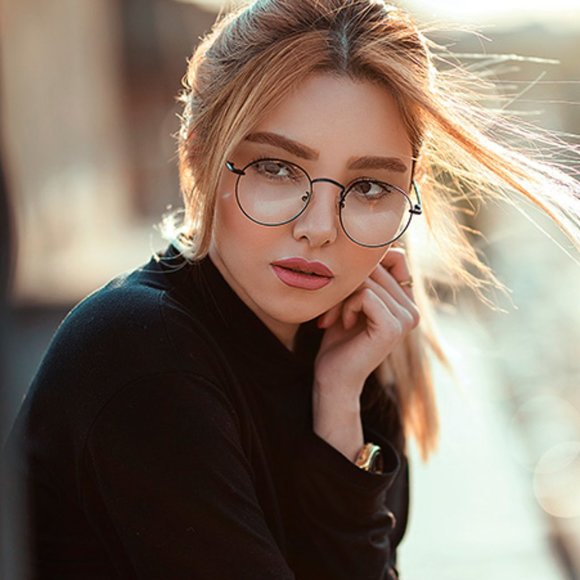 Glasses Metal Frame with Anti Eyestrain UV Glare - Picture 7 of 8